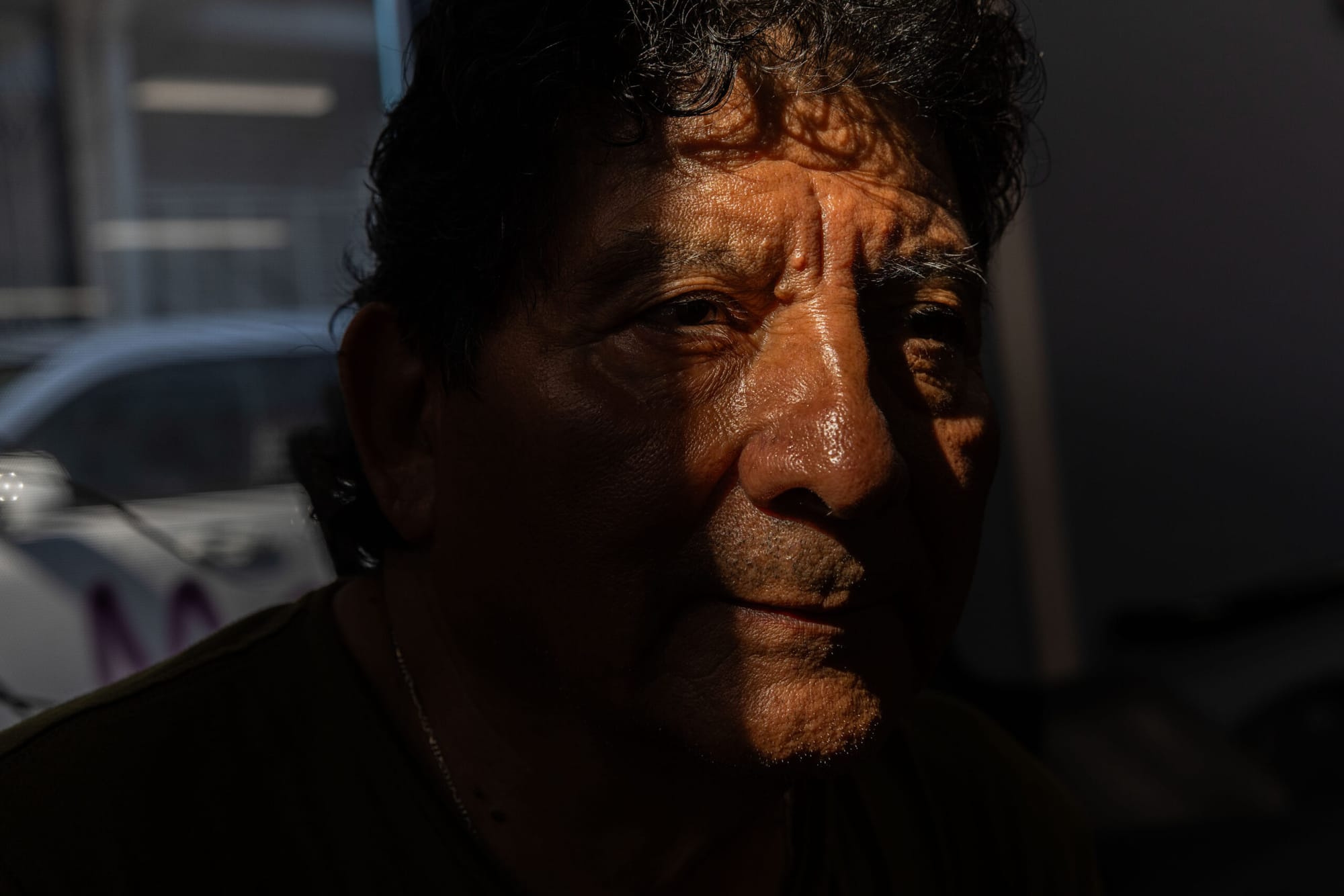 Closeup of a man's face